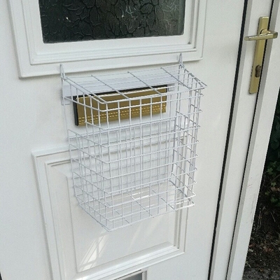 White Letter Cage For uPVC Doors (no screws required)