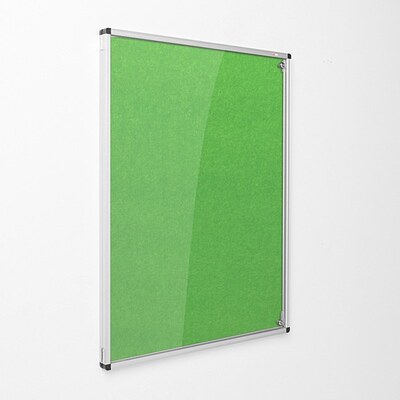 Eco-Colour Resist-a-Flame Tamperproof Noticeboard 1200 x 900mm APPLE GREEN