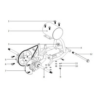 Image of Funbikes 96 Electric Mini Quad Pink Rear Swing Arm