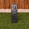 Image of Large Slate Memorial Stake with your pet's photograph - 46 x 10cm