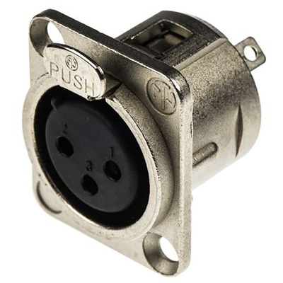 Neutrik NC3FDL1  XLR Panel Connector Female 3 Pin