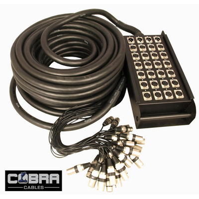 Cobra 24 Inputs 4 Outputs Stage Box Snake 30m