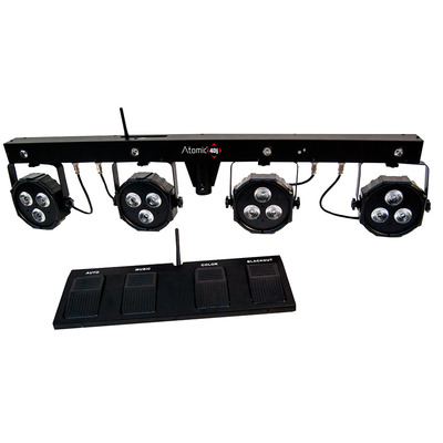 Pre Mounted RGB Par Stage Lighting System with Wireless Foot Control