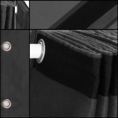 Molton Stage Backdrop with Eyelets - 3 x 6m Dark Grey