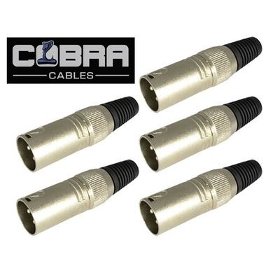 Cobra XLR Connector Male 3 Pin - Pack of 5