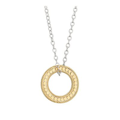 ANNA BECK Circle Of Life Charity Necklace Gold & Silver