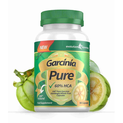 Garcinia Pure 100% Pure Garcinia Cambogia 1000mg 60% HCA - 1 Month Supply