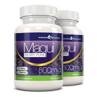 Image of Maqui Berry Antioxidant Supplement 500mg Capsules - 180 Capsules