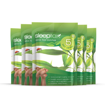 Sleeptox Detox Foot Patches - 50 Patches (5 Packs)