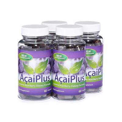 Acai Plus Extreme Acai Berry Complex - 4 Month Supply (240 Capsules)