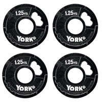 York 4 x 1.25kg G2 Cast Iron Olympic Weight Plates