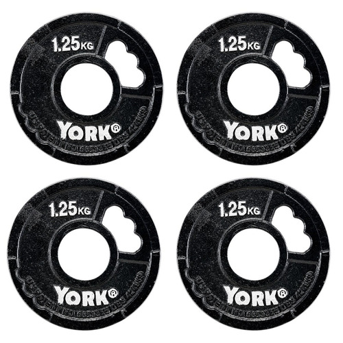 York 4 x 1.25kg G2 Cast Iron Olympic Weight Plates