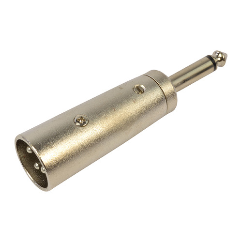 XLR Male Socket to Mono 1/4" Jack Adapter For Microphone & Audio Interconnection