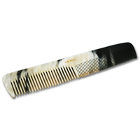 Image of Large Real Horn 6.5 Inch Coarse/Fine Hair Comb