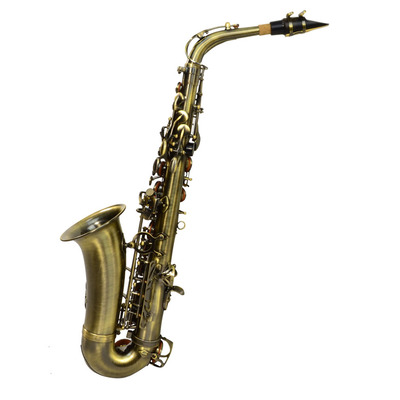Alto Saxophone Antique Brass Finish With Case