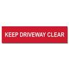 Image of ASEC Keep Driveway Clear Sign 200mm x 50mm - 200mm x 50mm