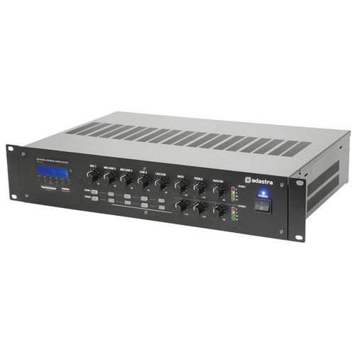 Mixer PA Amplifier - 2 Zone Paging 100V 120W
