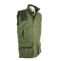 Beaver Scottish Green Tweed Shooting Waistcoat / Gilet - 38