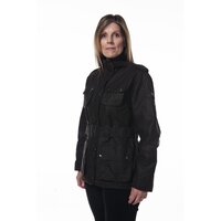 Hunter Outdoor Nevada Ladies Belted Wax Jacket - XS Black