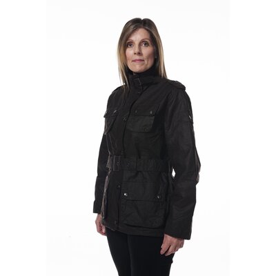 Hunter Outdoor Nevada Ladies’ Belted Wax Jacket - XS Black