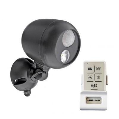 Mr Beams Remote Control Outdoor Security LED Spotlight - Dark Brown