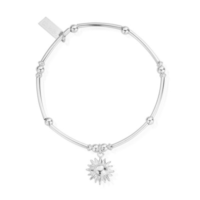 Mini Noodle Ball Sun Bracelet - Silver