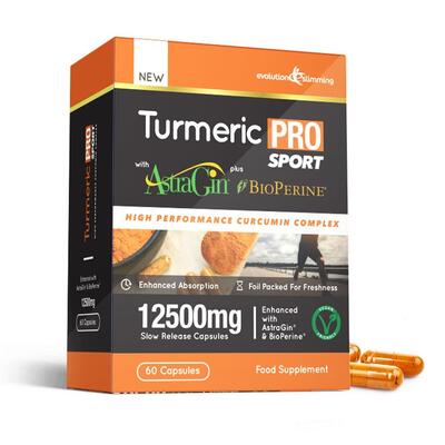 Turmeric Pro SPORT with AstraGin® plus BioPerine® 12,500mg 95% Curcuminoids - 60 Capsules (1 Month)