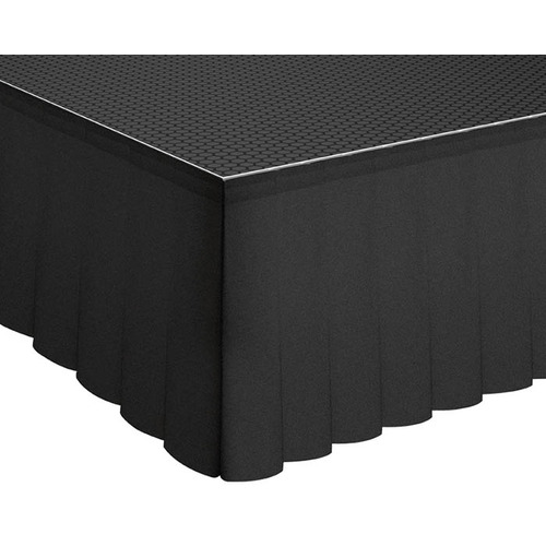 Global Stage Deck Skirt Pleated Wool Serge 0.30 x 1.05m