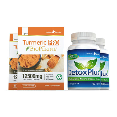 Turmeric Pro with BioPerine® & DetoxPlus Combo Pack - 2 Month Supply