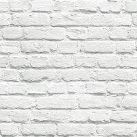 Image of Painted White Brick Wallpaper Muriva 102539