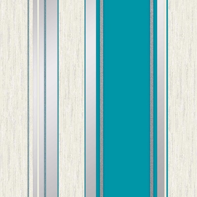 Synergy Stripe Wallpaper Teal Vymura M0801