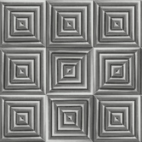 Image of Metallic Square Wallpaper Silver / Charcoal Muriva L44609