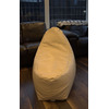 Faux Leather, Large High Backed Gaming Bean Bag - Cream