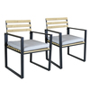 Image of Faux Wood and Extrusion Aluminium Pair of Chairs