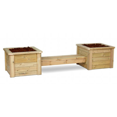 Outdoor Planter & Bench Combo