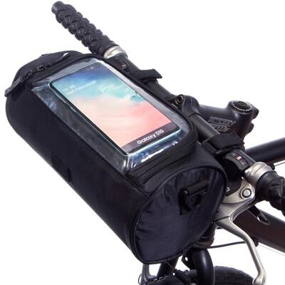 BTR Deluxe Cycling Handlebar Bike Bag and Bicycle Mobile Phone Holder