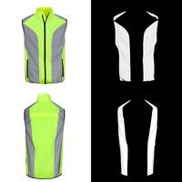 BTR Hi Vis Reflective Running & Cycling Gilet & Vest with Pockets