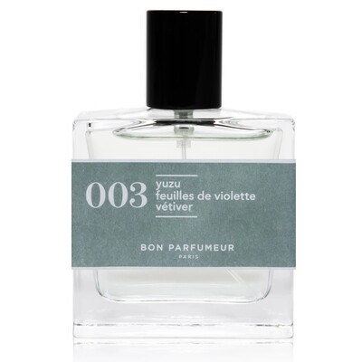Eau De Parfum Cologne 30ml - 003 Yuzu, Violet Leaves & Vetiver