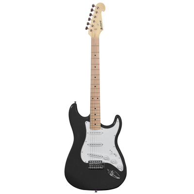 Image of Chord Electric Guitar with Maple Fingerboard Black