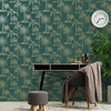 Glistening Tropical Trees Wallpaper Teal / Gold Holden 12820