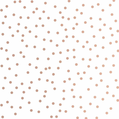 Confetti Wallpaper White / Rose Gold Graham and Brown 105133