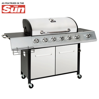 Sydney Premium 7 Burner Gas BBQ - Stainless Steel