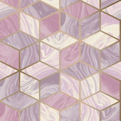 Marble Geometric Wallpaper Pink Rasch 248968