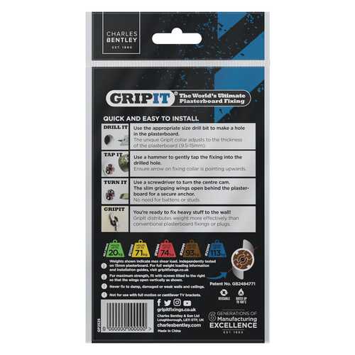 20mm Plasterboard Fixing - 25 Pack (Brown)