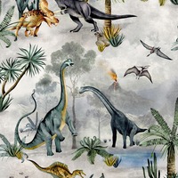 Image of Dino Kingdom Dinosaur Wallpaper Multi Belgravia 7700