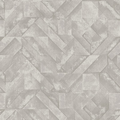 Huxley Geometric Wallpaper Grey Holden 65690