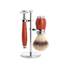Image of Muhle Purist Briar Wood 3-piece Synthetic Safety Razor Set
