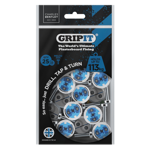 25mm Plasterboard Fixing - 25 Pack (Blue)