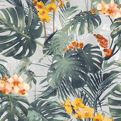 Paradiso Palm Wallpaper Yellow GranDeco MY2101