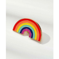 Image of Happy Rainbow Pin Badge